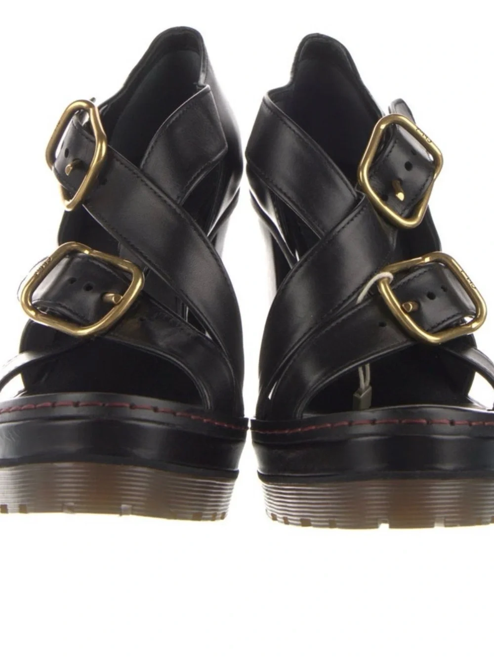 CHLOE Strappy Leather Heal Sandals $911
